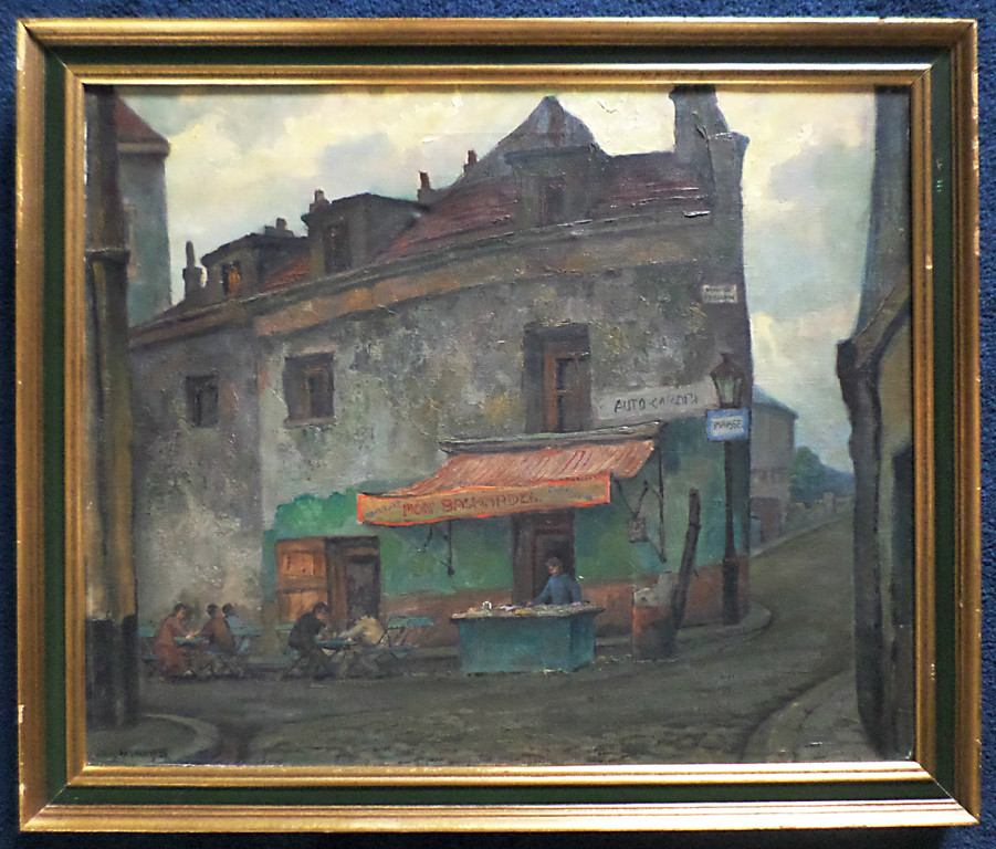 Louis Heymans - Frans dorpsgezicht, olieverf op doek (ingelijst) kopen? Bied vanaf 390!