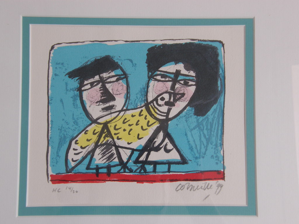 Corneille: ingelijste zeefdruk, genummerd en potlood gesigneerd kopen? Bied vanaf 185!