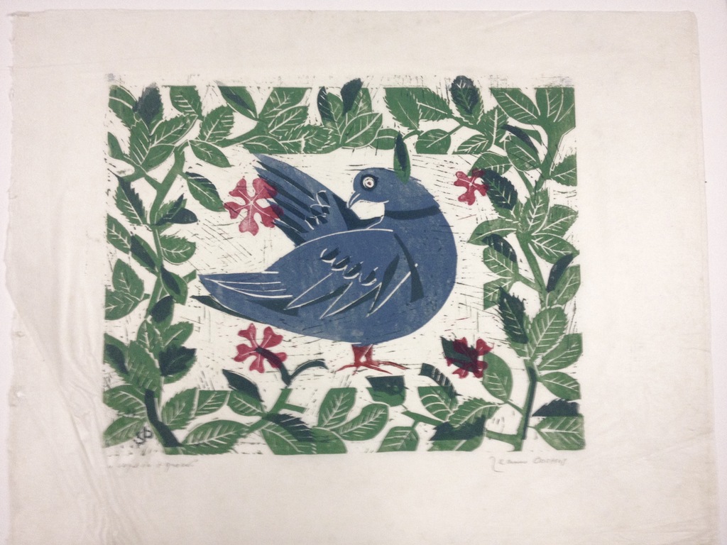 Jeanne Oosting, kleurenets, "Vogel in 't groen" kopen? Bied vanaf 100!