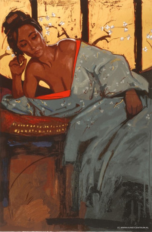 NICO VRIELINK Zeefdruk JEANNE I Handgesigneerd verkocht voor € 225!