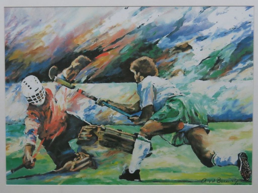 Angelique van den Born: Litho, Dameshockey -Ingelijst kopen? Bied vanaf 30!