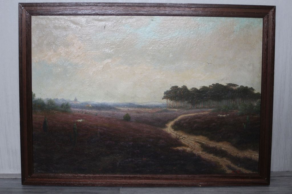 Thomas van Wissen - Veluws Heidelandschap (1920/30) kopen? Bied vanaf 50!