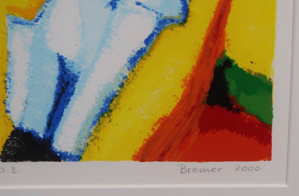 Saskia Bremer: Zeefdruk, New age a.3. - Ingelijst kopen? Bied vanaf 20!