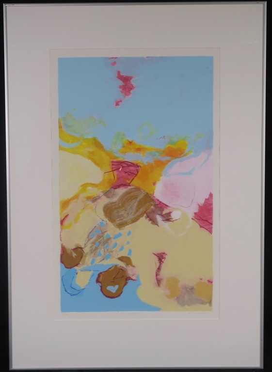 Henk van Vessem: Zeefdruk, De ochtend - Ingelijst kopen? Bied vanaf 40!