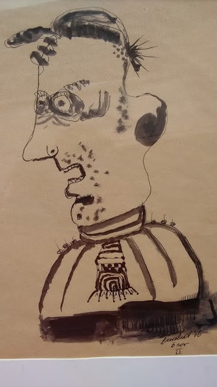 LUCEBERT grote tekening uit 1966,gesigneerd en gedateerd, ingelijst, CoBrA kunst kopen? Bied vanaf 525!