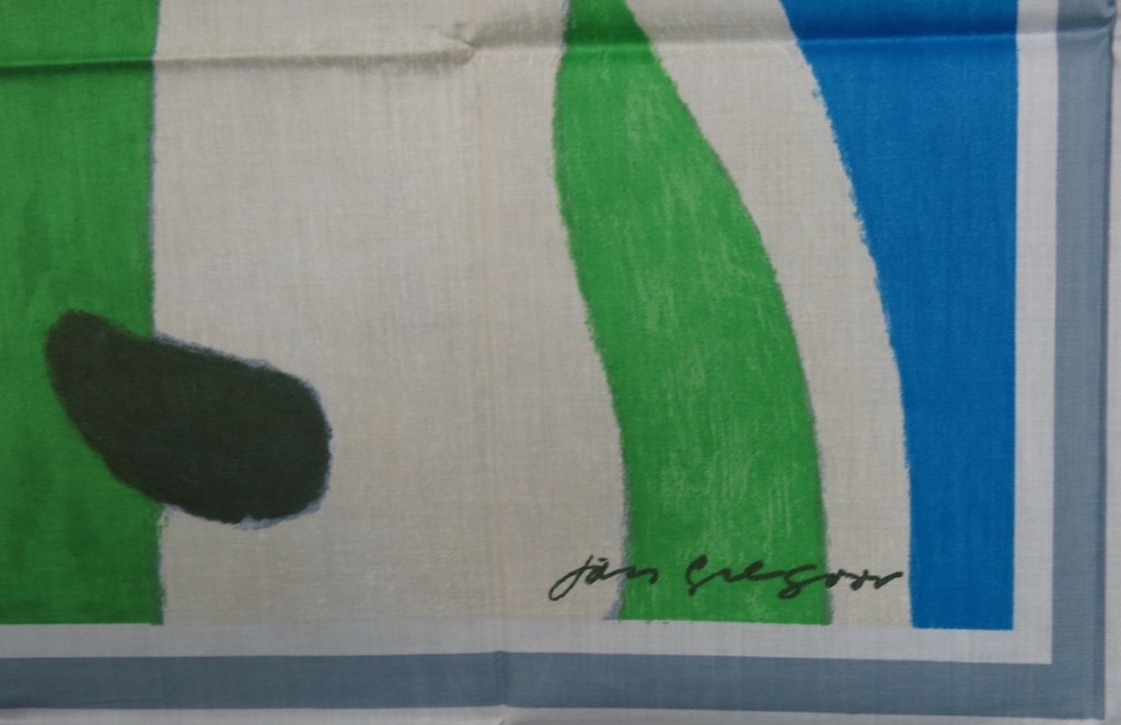 Jan Gregoor: Zeefdruk op zijde, Kikker kopen? Bied vanaf 35!