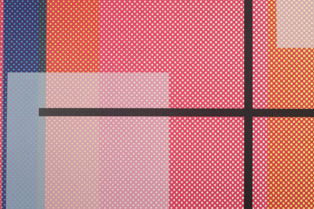 Frits Droog: Zeefdruk, Compositie op magenta kopen? Bied vanaf 35!