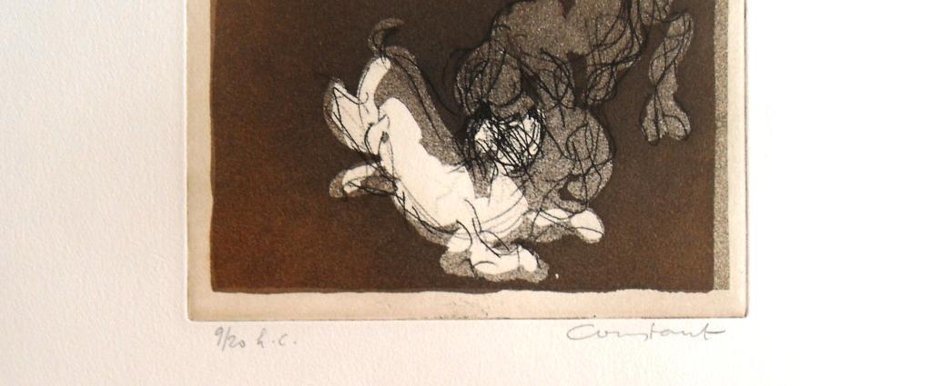 Deux chiens ( grote kleurenaquatint ) kopen? Bied vanaf 1!