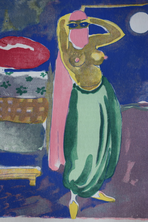 Kees van Dongen - Kees van Dongen - Houtgravure - La Culotte Verte verkocht voor € 50!
