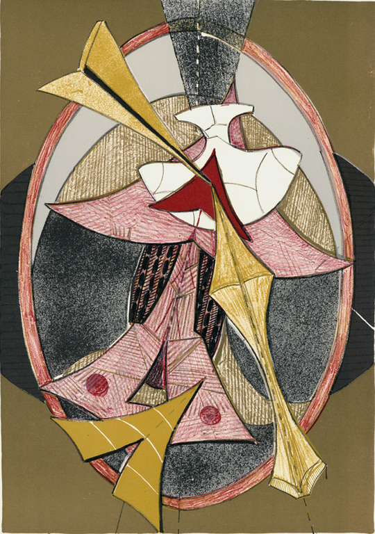 Paolo Boni - Paolo Boni. -Compositie III- Kleurenlithografie op Bütten, Handgesigneerd. kopen? Bied vanaf 59!