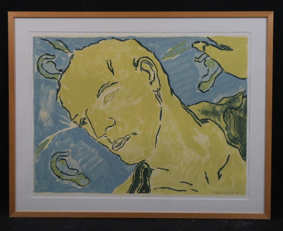 Koen Ebeling Koning: Litho, Man - Ingelijst kopen? Bied vanaf 1!