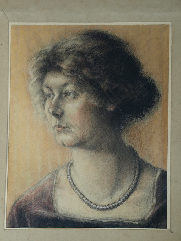 Elias Smalhout : Tekening , Bregtje met ketting – ca 1920  kopen? Bied vanaf 1!