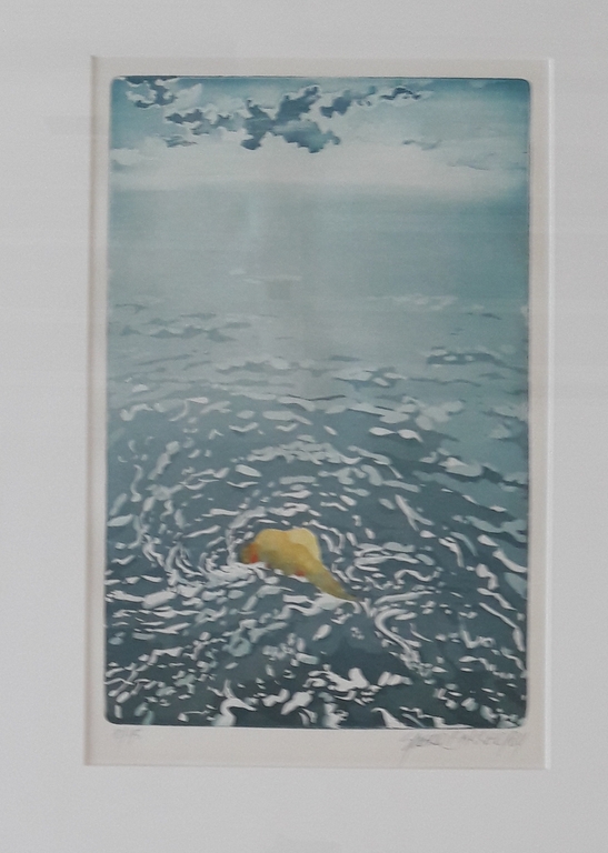 Sjoerd Bakker , grafiek/papier, Branding verkocht voor € 50!