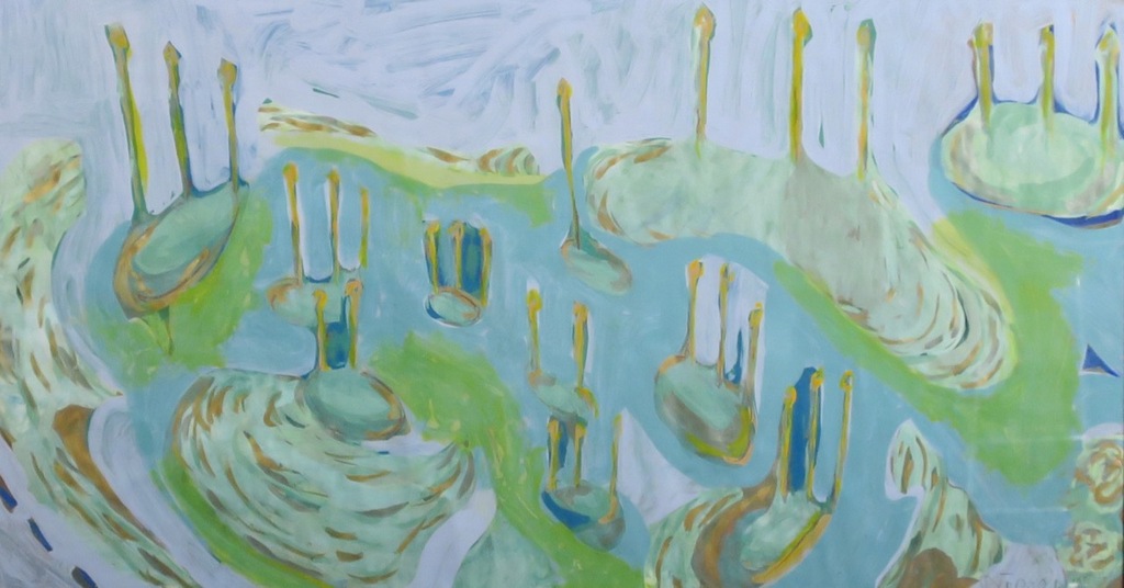 Mirjam Burer: Acryl op papier, Zonder titel - Ingelijst (groot) kopen? Bied vanaf 50!