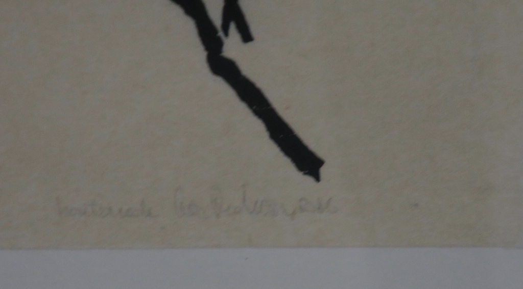 Cees Andriessen: Houtsnede, Zonder titel -Ingelijst kopen? Bied vanaf 20!