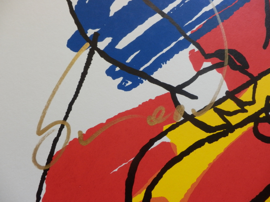 HERMAN BROOD  HANDGESIGNEERDE En Gelimiteerde ZEEFDRUK  THE BEAT GOES ON kopen? Bied vanaf 225!