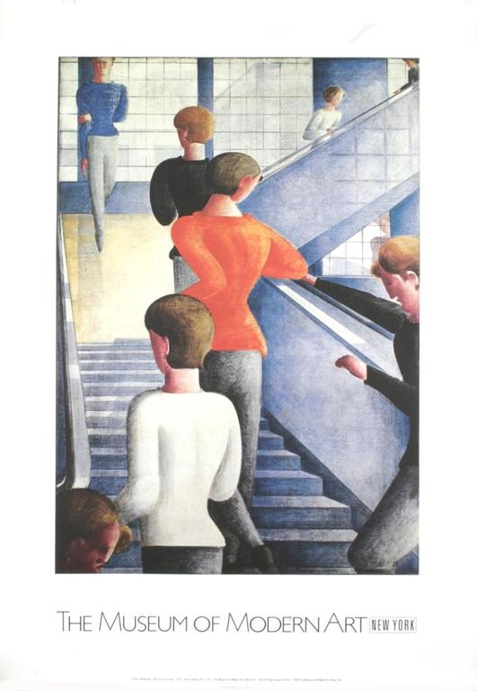 Oskar Schlemmer, Bauhaus Die Treppe, affiche Museum of Modern Art New York verkocht voor € 150!