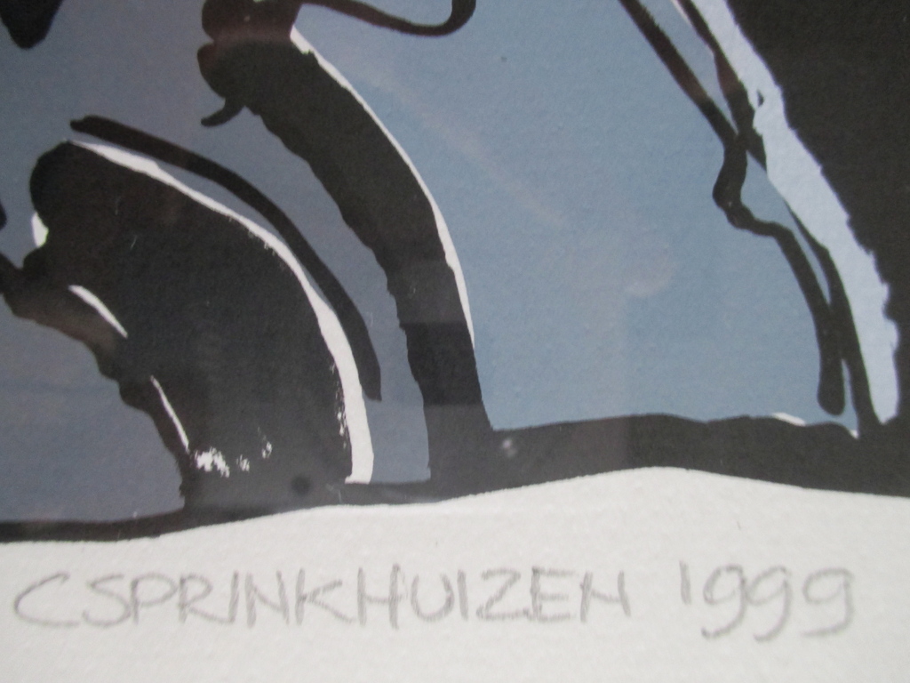 Conny Sprinkhuizen, ingelijste zeefdruk "Souspierre" in Barth-lijst kopen? Bied vanaf 50!