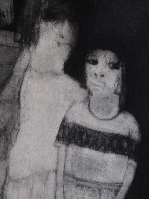 Intrigerende  Ets/Aquatint "de Familie" gesigneerd  Ton van Os (1946)  kopen? Bied vanaf 1!