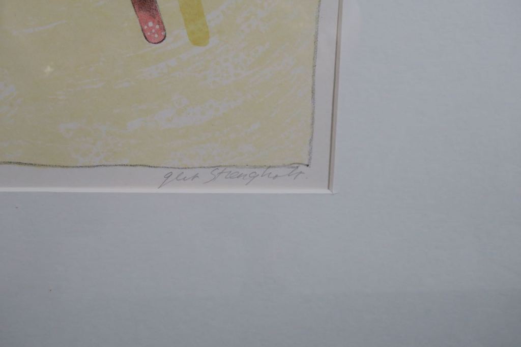 Gert Strengholt: Litho, Vloedlijn - Ingelijst kopen? Bied vanaf 1!