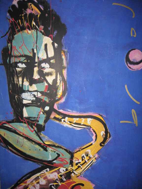 Herman Brood: De saxofonist - zeefdruk - opl. 250 ex. kopen? Bied vanaf 179!