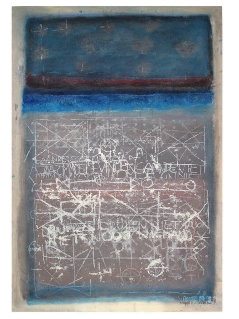 Hans Innemee, Kosmik signs'81/89, gemengde techniek op karton kopen? Bied vanaf 95!