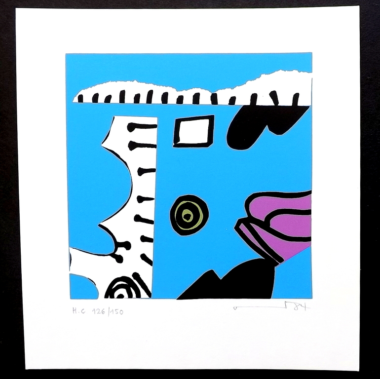 Prof. Armin Sandig - 3x gesigneerde litho – 1984 kopen? Bied vanaf 1!