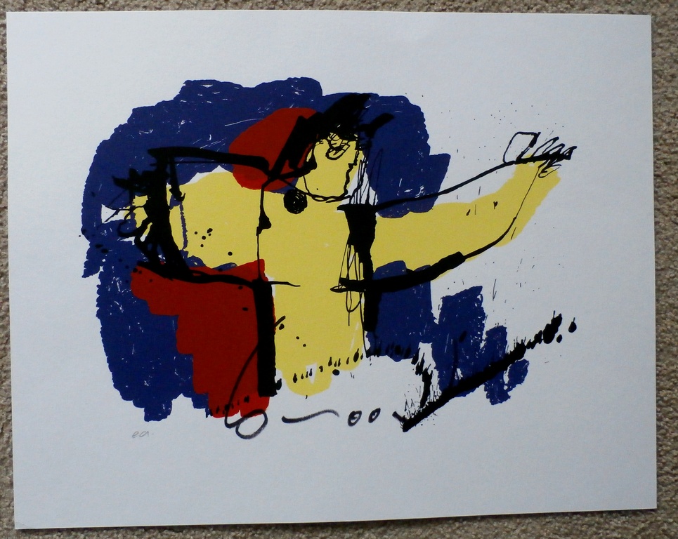 Herman Brood - zeefdruk: Brasil God kopen? Bied vanaf 110!
