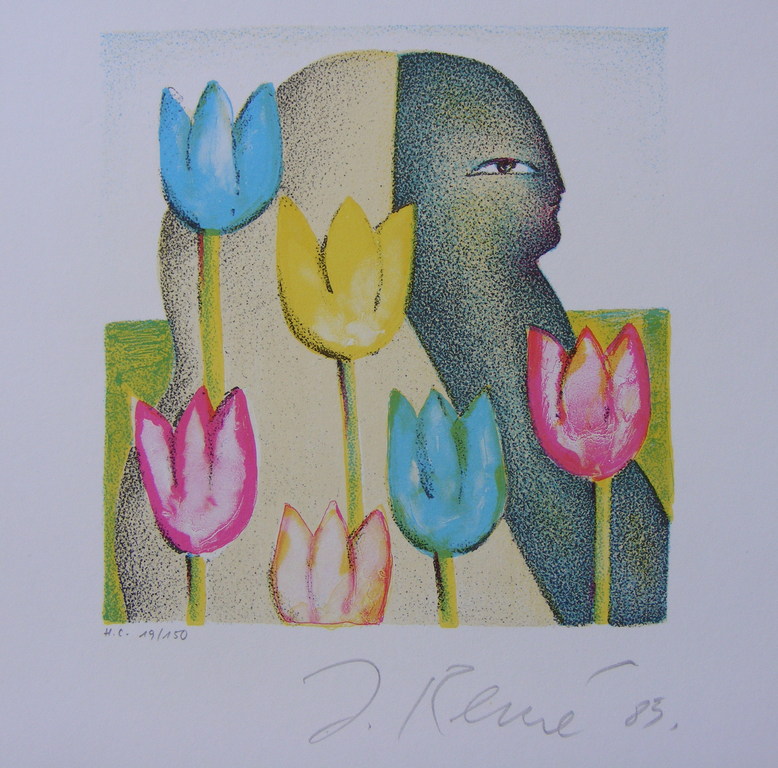 Jörg Remé, 3 grafieken, "Zomer", elk hand-genummerd en gesigneerd! kopen? Bied vanaf 35!