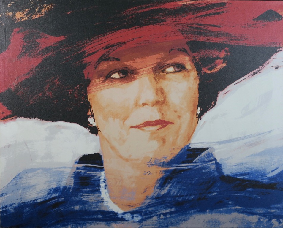 Carla Rodenberg: Giclee op doek, Beatrix (groot) verkocht voor € 50!
