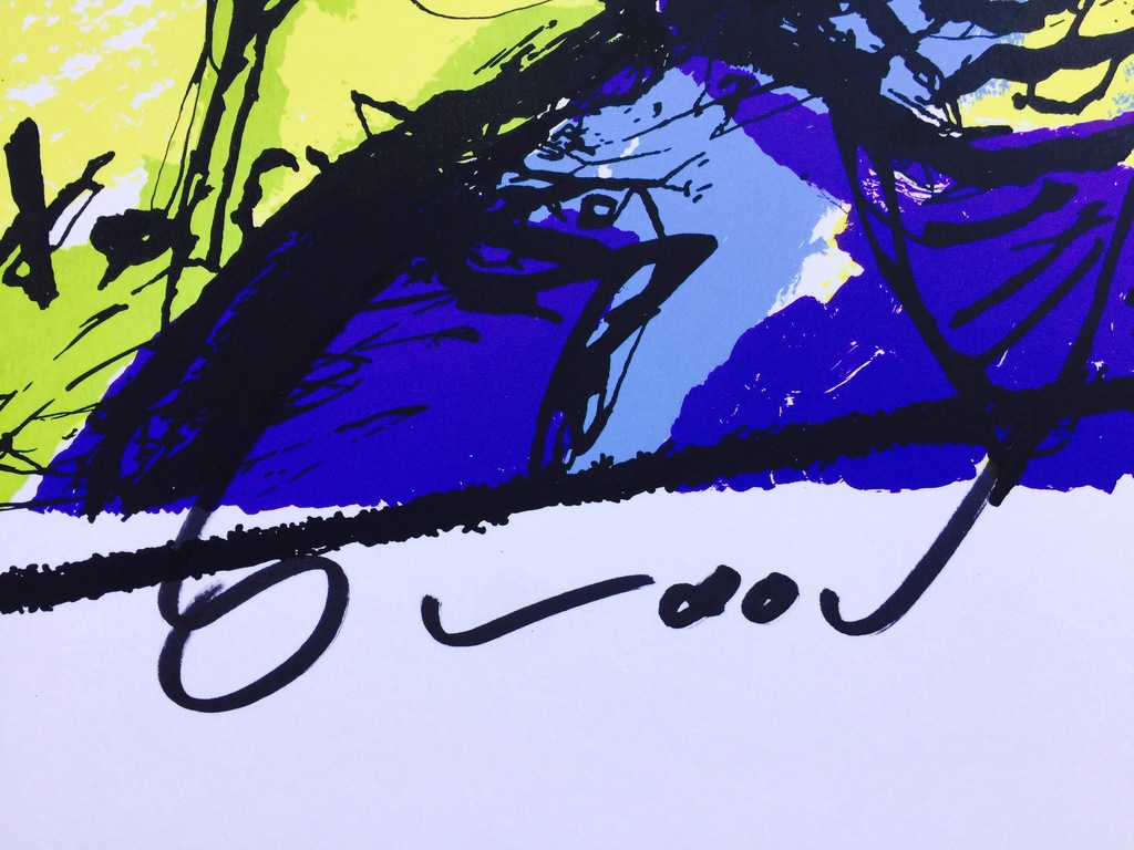 Herman Brood - Bono (U2) - Originele hand gesigneerde kleurenzeefdruk kopen? Bied vanaf 1!