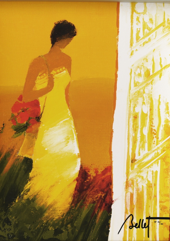 Emile Bellet, Glicee Promenade Boree, afmeeting 37,5 cm bij 27,5 cm kopen? Bied vanaf 298!