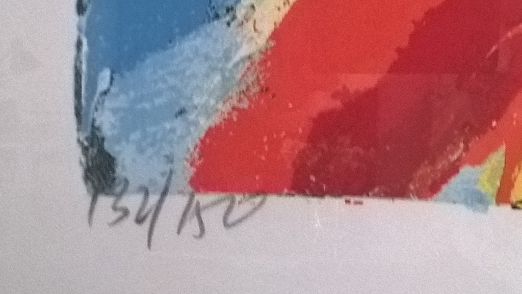 Jan Cremer - Blue Mountain Blue en Red Mountain red - 2 gesigneerde zeefdrukken  kopen? Bied vanaf 775!