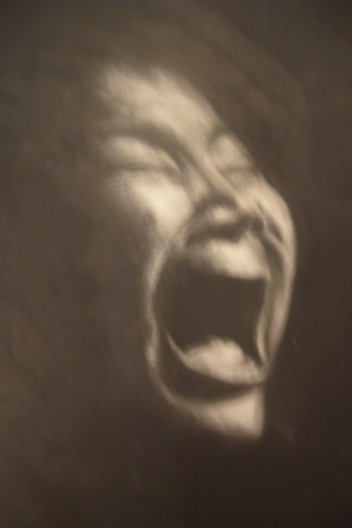 Ans Markus,Mahalia Jackson, jeugdwerk,contépotlood op papier verkocht voor € 500!