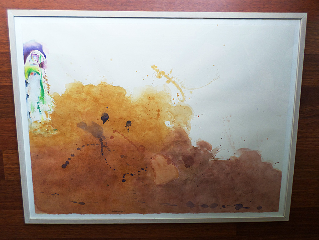 Jef Diederen - Santiago, gemengde techniek (ingelijst) kopen? Bied vanaf 450!