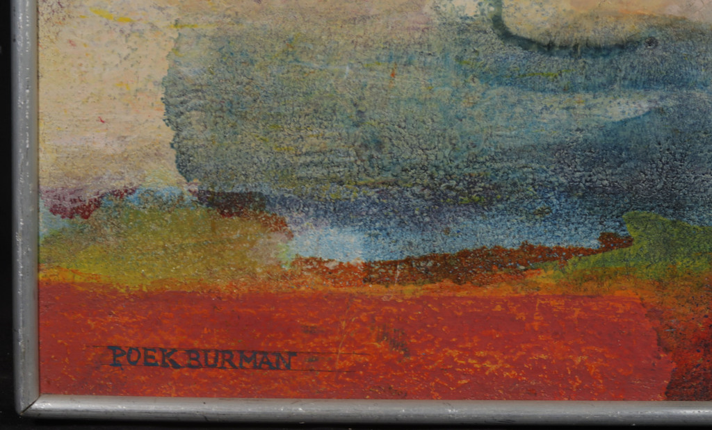 Poek Burmann: Olieverf op board, Ouvre ta fenetre.. - Ingelijst kopen? Bied vanaf 225!