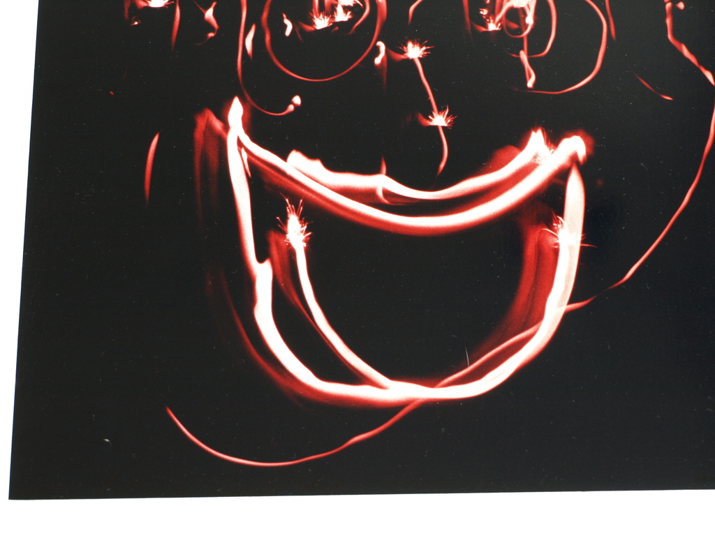 Paul Blanca : Foto – Drawing with light 1 – met passe-partout - ca 1999 kopen? Bied vanaf 35!