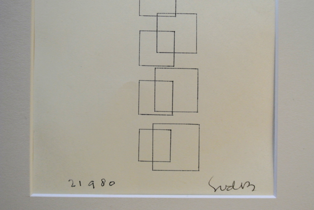 Siep van den Berg. -Variaties op een thema VI- Pentekening. 1980.Handgesigneerd. kopen? Bied vanaf 69!