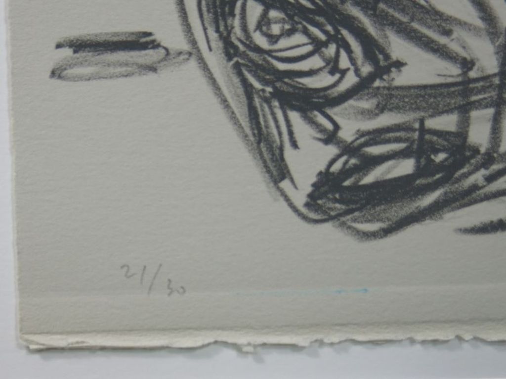 Jan van der Pol: Litho, Zonder titel (blauw) kopen? Bied vanaf 1!