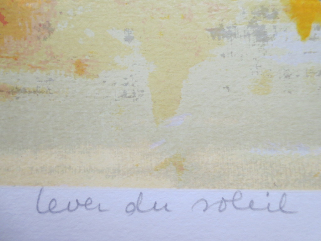 Schaap Nicole - hand gesigneerde zeefdruk - lever du soleil - 2005 kopen? Bied vanaf 90!