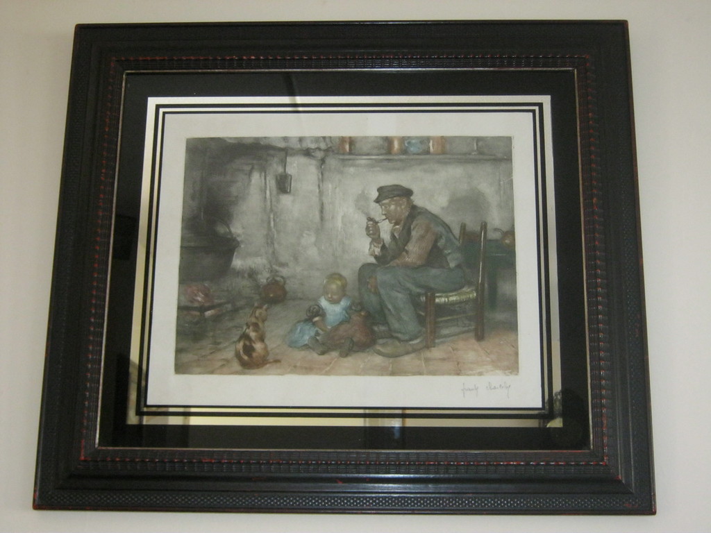 Franz Charlet - Kleurenlitho - De Pijproker kopen? Bied vanaf 60!