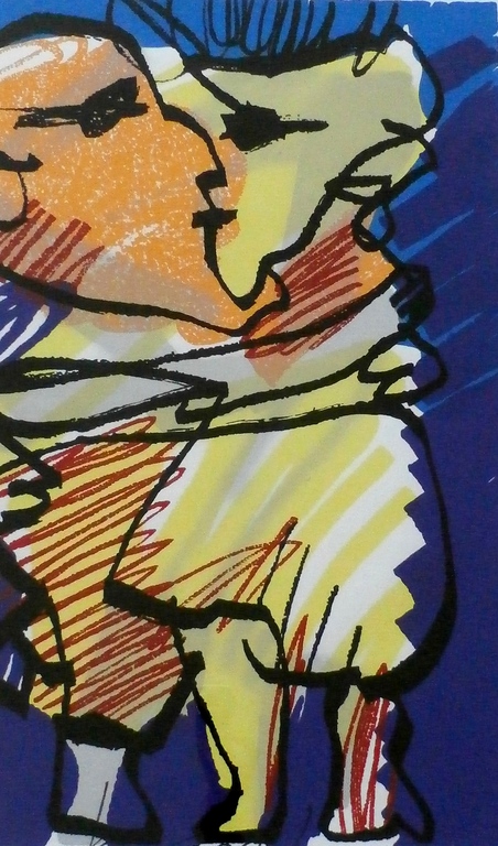 Herman Brood - grote ingelijste zeefdruk: True Love verkocht voor € 375!