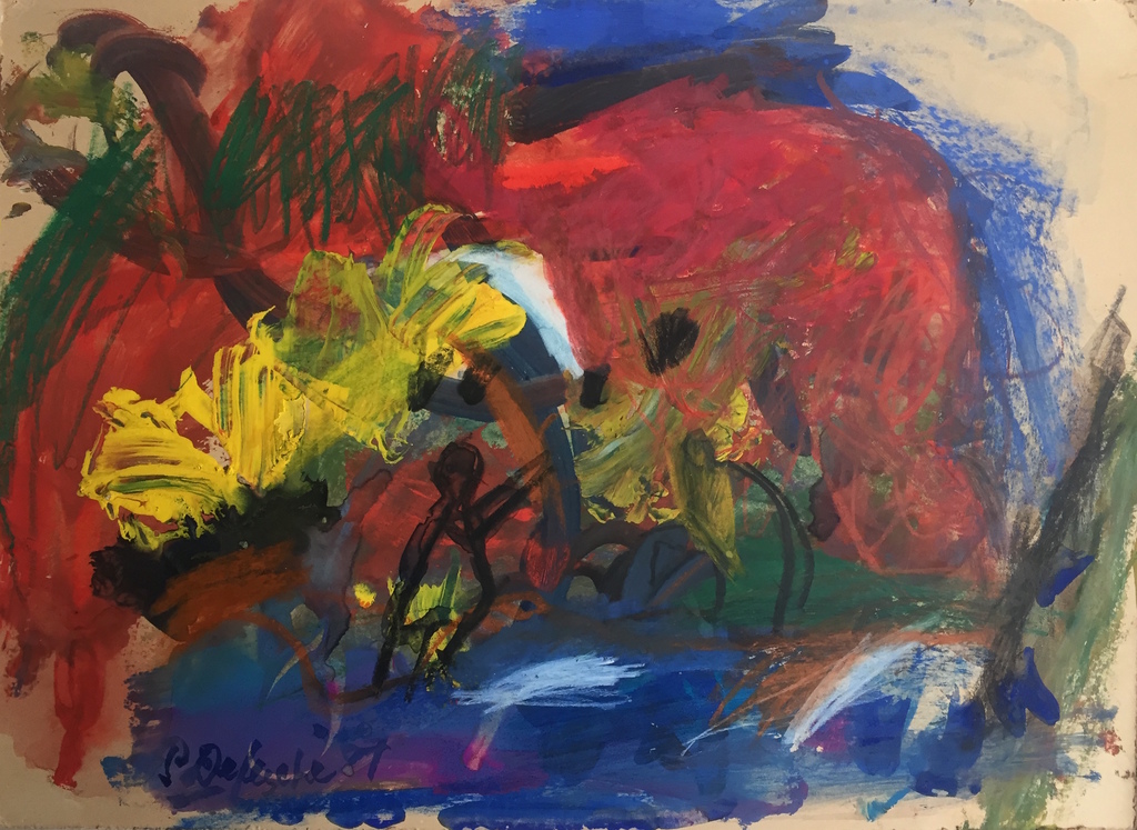 Pieter Defesche, gouache, zonder titel verkocht voor € 245!