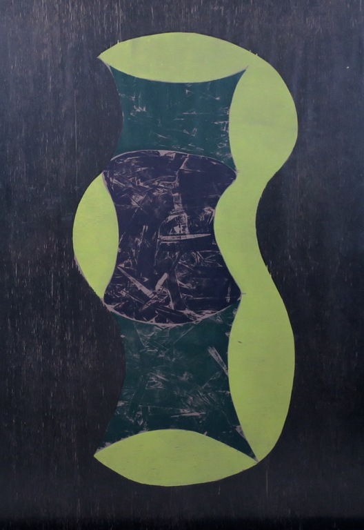 Klaas Hoek: Houtsnede, Zonder titel - Ingelijst (groot) kopen? Bied vanaf 35!