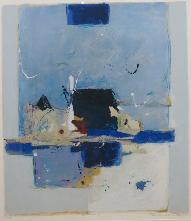 Ron van der Werf: Zeefdruk, Etude I - Ingelijst (groot) verkocht voor € 70!