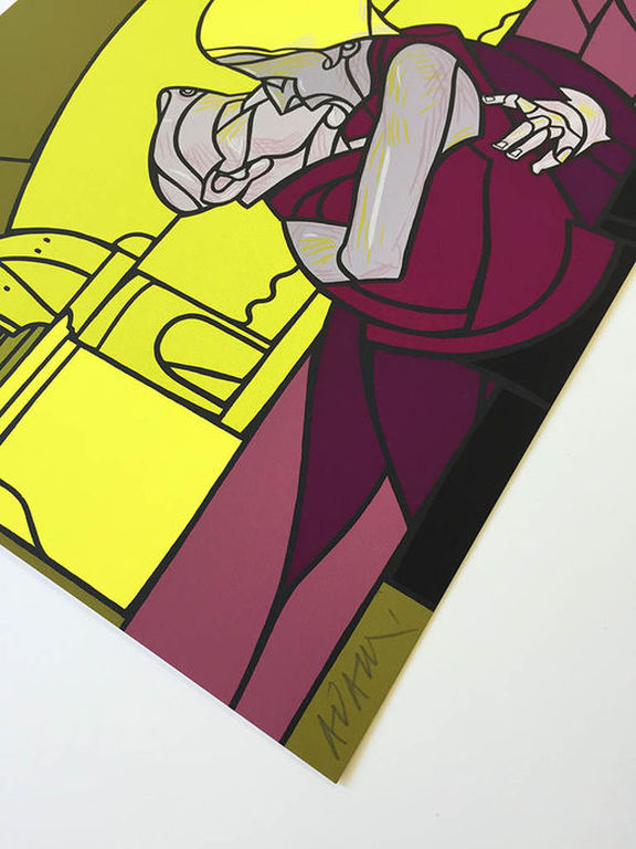 VALERIO ADAMI. - Il BACIO- Wereldberoemde Kleurenlitho, Handgesigneerd/Genummerd kopen? Bied vanaf 89!