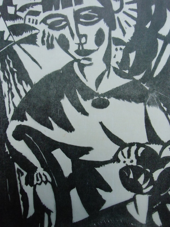 VROUWENPORTRET   ///   HOUTSNEDE VAN GUSTAVE DE SMET kopen? Bied vanaf 50!