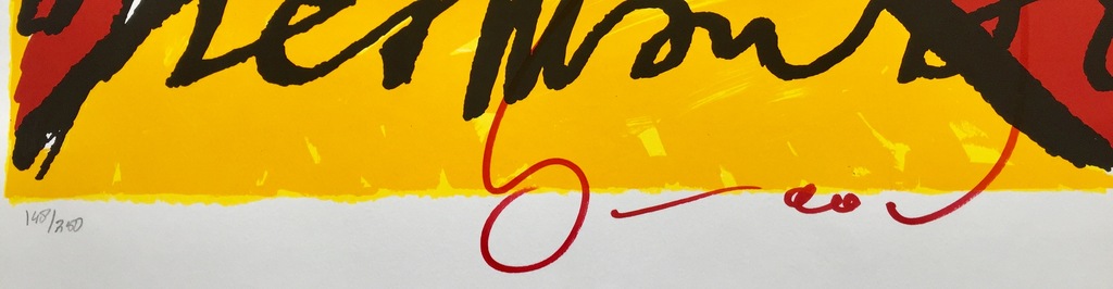 Herman Brood - Originele Handgesigneerde Zeefdruk: "Guitarman" kopen? Bied vanaf 1!