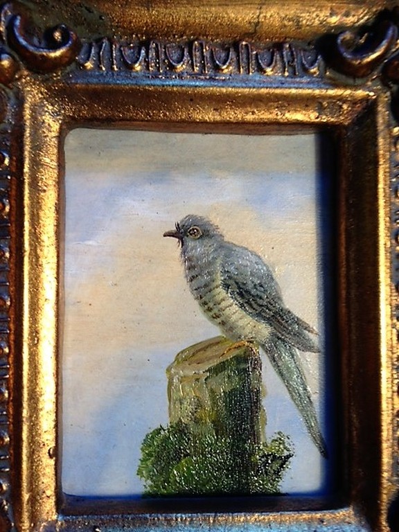 Onbekende kunstenaar, olieverf op paneel, pendant 2 vogels kopen? Bied vanaf 50!