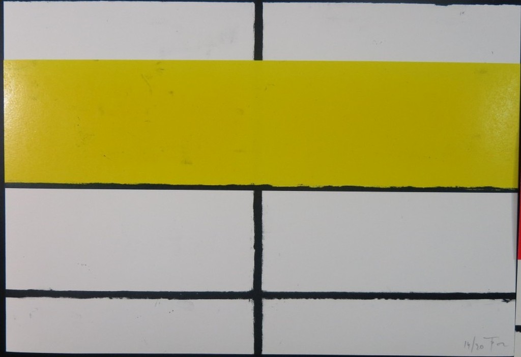 Piet Tuytel: 6x Litho en collage (set), Abstracte compositie kopen? Bied vanaf 200!